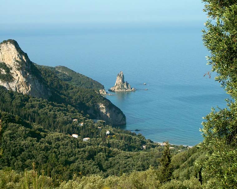 Agios Gordios from the top