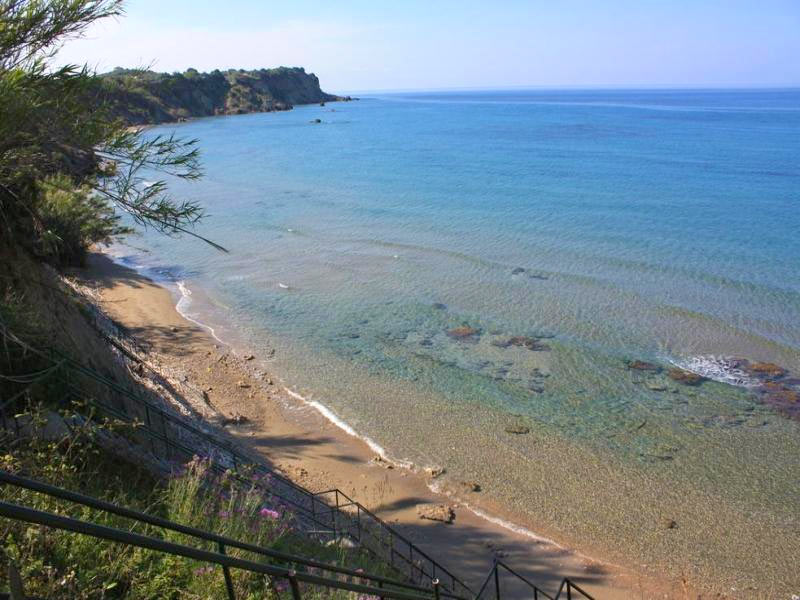 Sandy beach of Kanouli